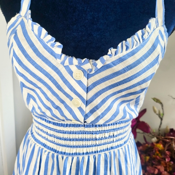 ZARA STRIPED MIDI DRESS NWT - Picture 6 of 14